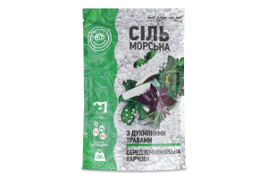 Соль морская средиземноморская ароматная С душистыми травами Ласочка д/п 200г
