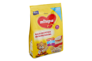 Каша молочна суха для дітей від 7міс швидкорозчинна мультизлакова Milupa м/у 210г