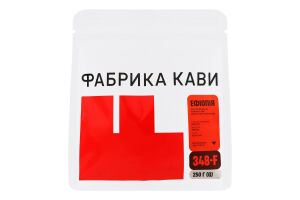 Кава натуральна смажена в зернах Ефіопія Фабрика кави д/п 250г