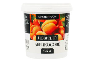 Повидло абрикосове пастеризоване 500г відро Master-Food