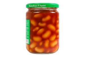 Фасоль в томатном соусе консервированная стерилизованная Наш продукт і К с/б 450г