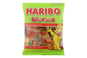 Цукерки желейні неглазуровані Worms Haribo м/у 150г
