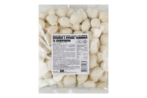 Пельмені "З куркою, свининою та яловичиною" 6*800г тм Домашня Робота