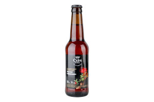 Сидр 330мл 5% солодкий газований купажний Яблучний з журавлиною Cidre Royal пл