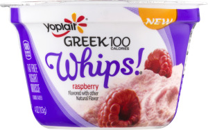 Yoplait Greek 100 Calories Whips! Fat Free Yogurt Raspberry