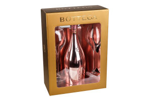 Набір Вино ігр Bottega Gold Rose Spumante+2 бокали