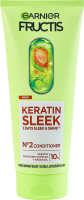 Кондиционер для пушистых и сухих волос для разглаживания и придания блеска Keratin sleek Garnier Fructis 200мл