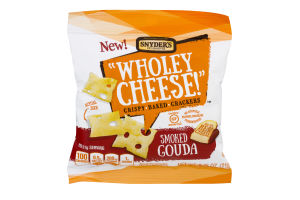 Snyder's Of Hanover "Wholey Cheese!" Crispy Baked Crackers Smoked Gouda