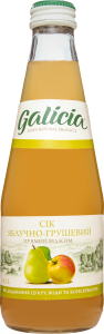Сік неосвітлений пастеризований Яблучно-грушевий Galicia с/пл 0.3л