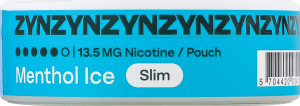 Подушечки никотиносодержащие бестабачные Menthol ice Slim ZYN 20х0.7г
