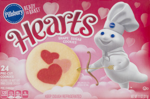 Pillsbury Ready To Bake! Hearts Shape Sugar Cookies - 24 CT