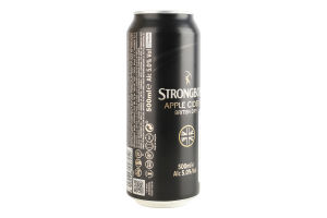 Сидр 500мл 5% на основе яблочного сока пастеризованный British dry Strongbow ж/б
