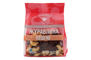 Асорті фруктово-горіхове Журавлина-кеш'ю Santa Vita м/у 200г