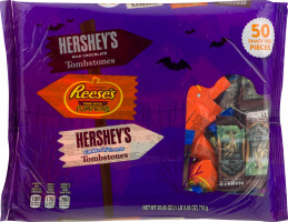 HERSHEY'S Halloween Candy Snack Size Assortment, 50-Piece Bag