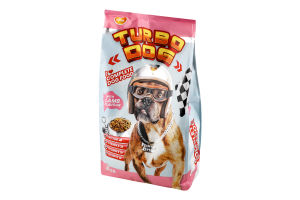 Корм сухий повнораціонний для дорослих собак зі смаком баранини Turbo Dog м/у 3кг