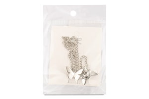 Брошка Пташки сірий метал 15см