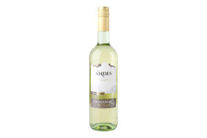 Вино 0.75л 12.5% белое сухое Шардоне Andes бут