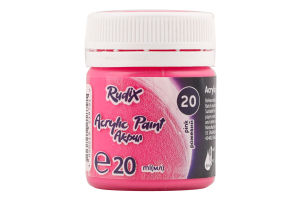 Фарба акрилова рожева матова 20мл Rudix