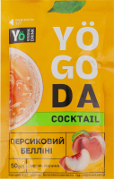 Концентрат напою безалкогольного пастеризований Персиковий белліні Cocktail Yogoda д/п 50г