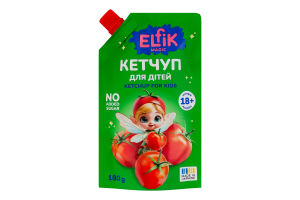 Кетчуп для дітей від 18міс пастеризований Elfik Magic д/п 180г