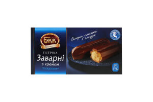 Пирожные глазированные Заварные с кремом Київ БКК к/у 372г