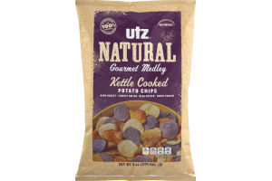 Utz Natural Gourmet Medley Kettle Cookde Potato Chips