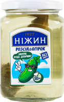 Розсіл огірковий з солоним огірком пастеризований Ніжин с/б 300мл