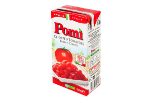 Томаты нарезанные кубиками пастеризованные Pomi т/п 500г