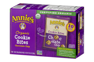 Annie's Homegrown Organic Cookie Bites Chocolate Chip - 10 PK