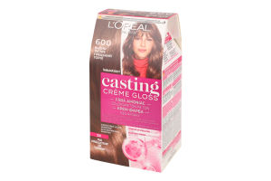 Фарба-догляд для волосся без аміаку Casting creme gloss №600 L'Oreal Paris 1шт