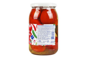 Томати із перчиком мариновані ТМ«Премія» 850г