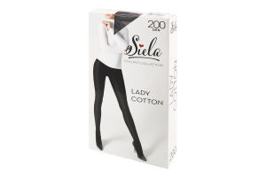 Колготи жіночі Леді Коттон неро 200ден р.2 Сіела