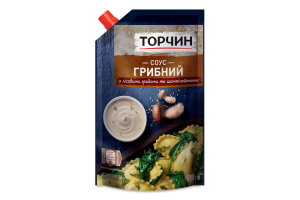 Соус с лесными грибами и шампиньонами Грибной Торчин д/п 200г