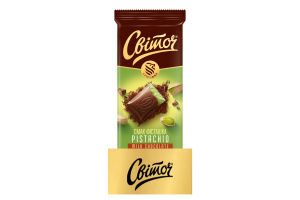 Шоколад молочный Pistachio Світоч м/у 90г