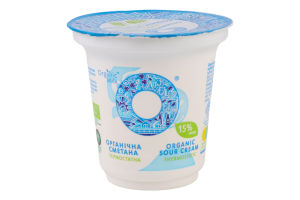 Сметана 15% органическая термостатная Organic Milk ст 250г