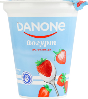 Йогурт 3.2% с наполнителем Клубника Danone ст 260г