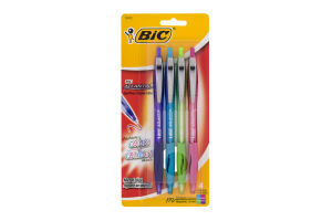 BiC Atlantis Original Medium Ball Pens Assorted - 4 CT
