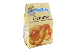 Печиво Mulino Bianco Gemme з абрикосовим джемом