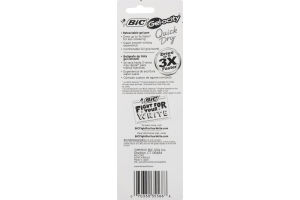 BiC Gel-ocity Quick Dry Gel Pen Black Ink Medium Point - 2 CT