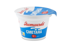 Сметана 15% Яготинська ст 180г
