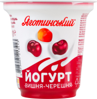 Йогурт 2.1% с фруктовым наполнителем Вишня-черешня Яготинський ст 260г