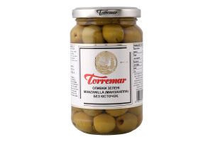 Оливки зеленые без косточек Манзанилла Torremar с/б 350г