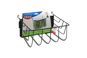 Забірник д/сіна чорний метал з кришкою 20*18*12см Тріксі