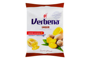 Карамель леденцовая с начинкой Имбирь Verbena м/у 60г