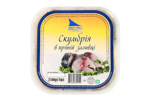 Скумбрия атлантическая кусочки в пряной заливке Добра риба п/у 500г