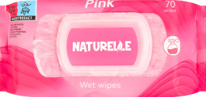 Серветки вологі Pink Naturelle 70шт