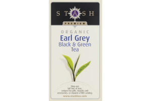 Stash Organic Black & Green Tea Earl Grey - 18 CT