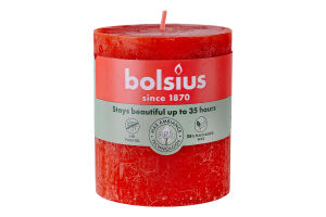 Свічка помаранч.Рустік Bolsius 8*6,8см