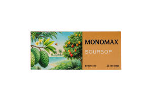 Чай зелёный китайский байховый мелкий Soursop Monomax к/у 25х1.5г