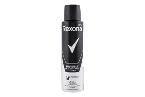 Антиперспирант аэрозоль Invisible on black + white clothes Rexona Men 150мл
